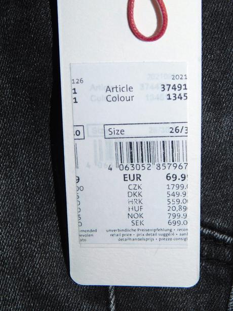 Dámské pružné džíny, street one,26