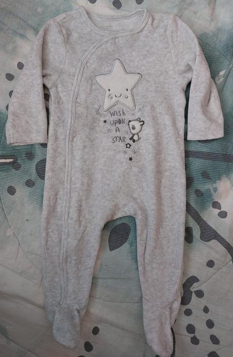 Velurový overal hvězda, primark,68