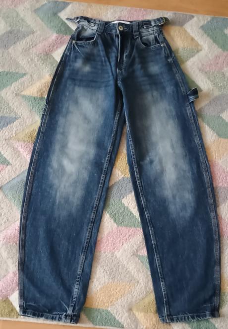 Krásné baggy rifle značky bershka, bershka,xs