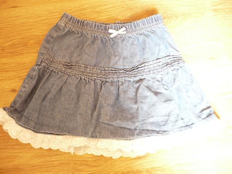 Riflová sukně zn. evie angel, vel. 98, 98