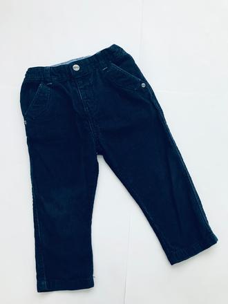 Manžestrové kalhoty modré - v.12/18 měs, marks & spencer,86