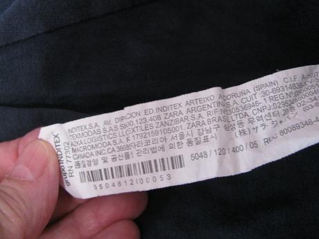 Tmavě modrá bavlněná halenka,tričko zara, zara,110