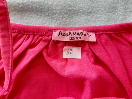 2 x tílko, vel 122/128, top stav, ham, aqua marine, h&m,122