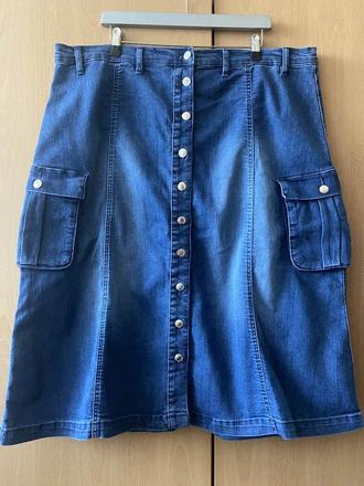 Džínová sukně vel. xxl / 50, bonprix,xxl