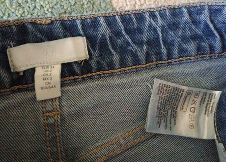 Krásné rifle h&m vel.34 nebo xs, h&m,xs