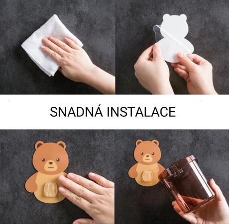 Nalepovací organizér medvídek,