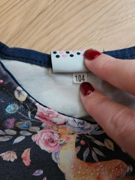 Tričko s volánkem, vel. 104, 104