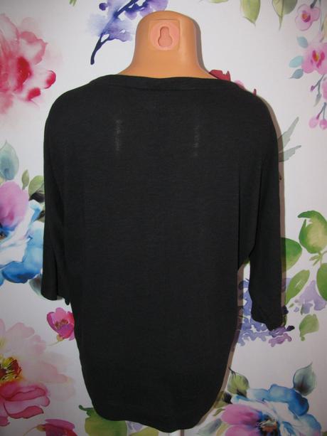 Černá pružná halenka s 3/4 rukávem s.oliver, s.oliver,38