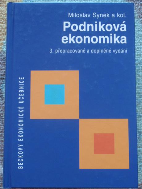 Kniha podniková ekonomika, 