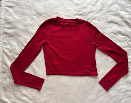 Triko crop top - v.158/164, h&m,158