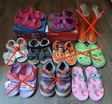 Dívčí letní boty, vel. 21-25/26, loap,22