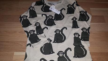 Tričko s opičky 116 lindex, lindex,116