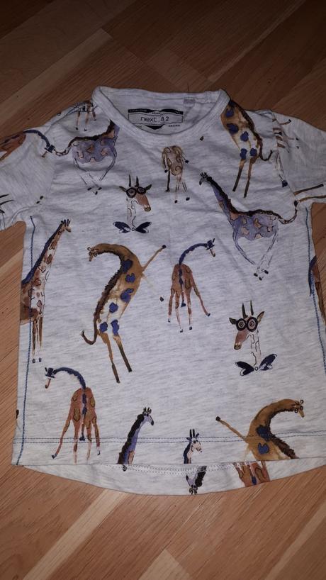 Šedé tričko se zvířátky vel. 80 next, next,80