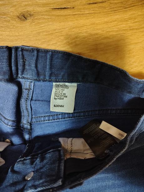 Dětské strečové riflové kraťasy h&m 146, h&m,146
