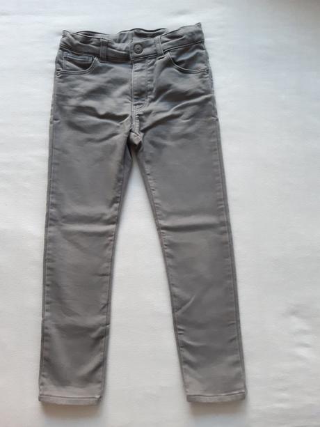 Světle šedé kalhoty, h&m,122