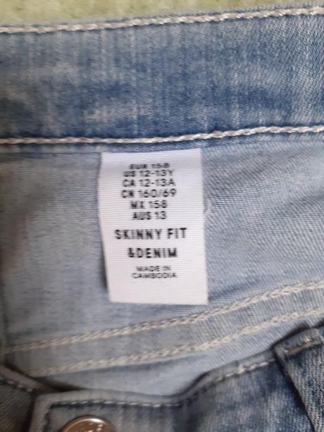 Džíny, rifle, h&m,158
