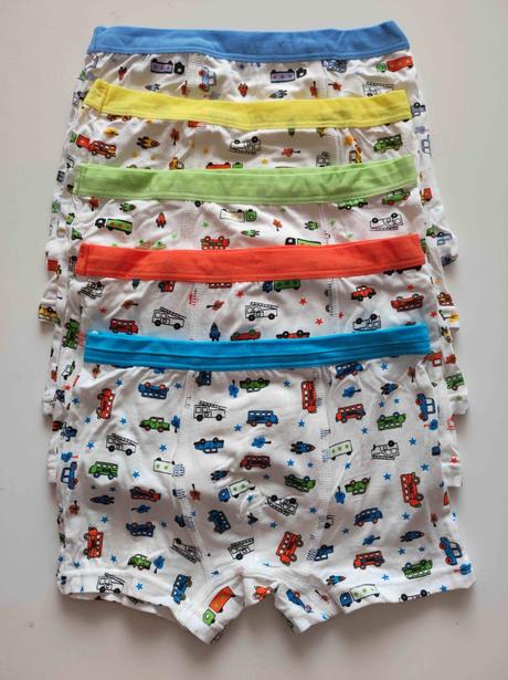 Chlapecké bavlněné boxerky s auty 110 5 kusů, 110
