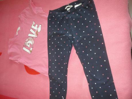 Bezva 7/8 legíny hm, vel. 9-10 let, h&m,134