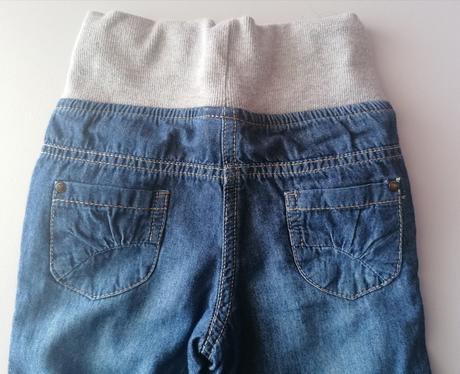 Džíny podšité bavlnou vel 92, c&a,92