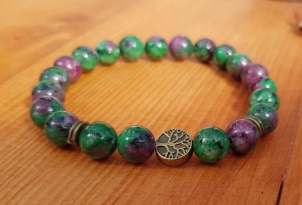 Minerální náramek srdce jaspis, 