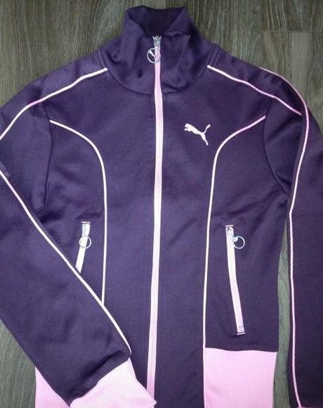 Fialová mikina puma, puma,s