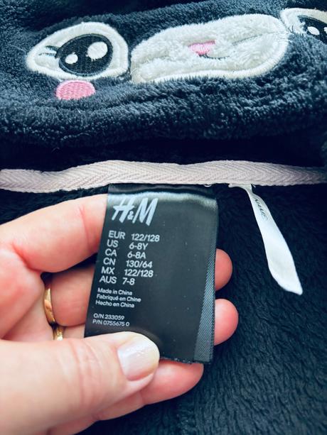 Ob/ overál chlupatý coral flece - v.122/128, h&m,122