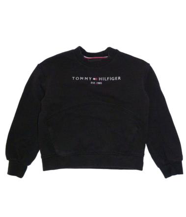 Tommy hilfiger černá mikina vel.128, tommy hilfiger,128