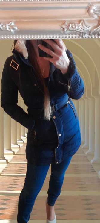 Zara luxusní péřová bunda s kožešinovým límcem, zara,s