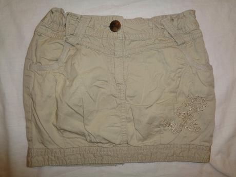 Krásná béžová sukýnka s výšivkou, palomino,122