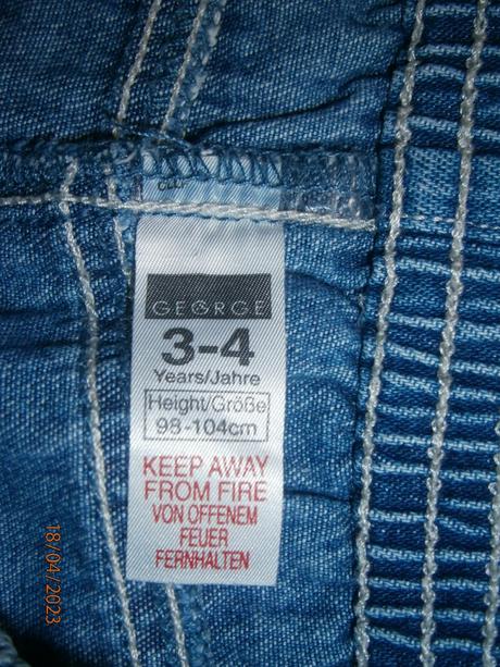 Riflové kraťasy, šortky, vel. 98/104, george,98