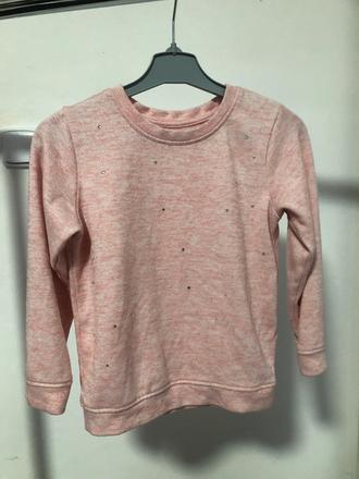 Růžový svetřík s kamínky, 110