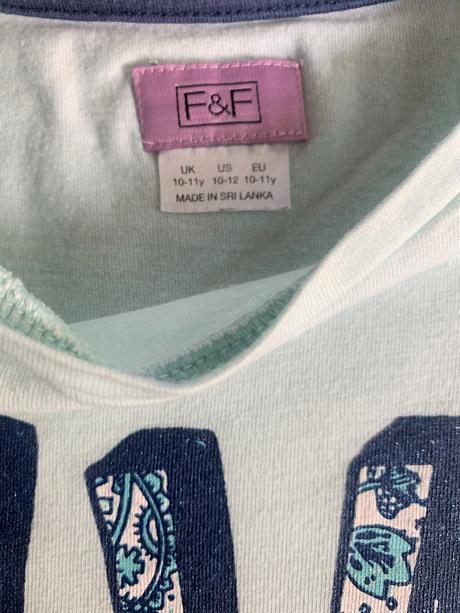 Triko & tričko s nápisem f&f vel. 146/152, f&f,146