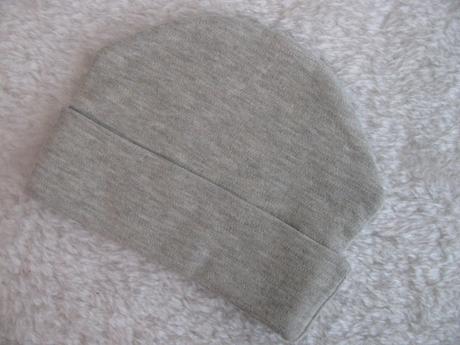 Šedá bavlněná dvojitá čepice, 62