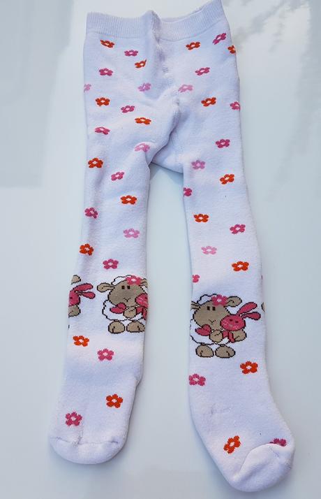 B54 dívčí zateplené punčocháče vel. 62-68, okay,62