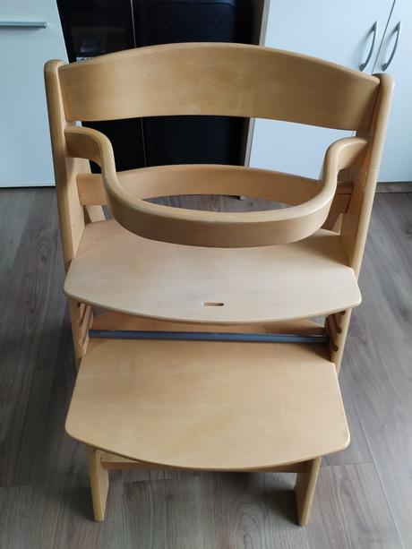 Celodřevěná polohovatelná jídelní židle pro dítě,