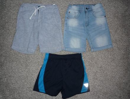 Kraťasy funkční,džínové,plátěné h&m tcm 122-128, h&m,128