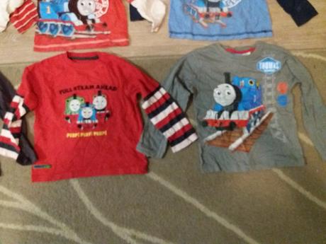 Trička s dlouhým rukávem s mašinkou tomáš, 98