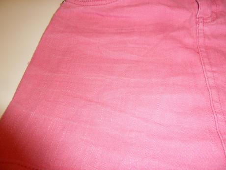 Riflová, džínová mini sukně, kik,140