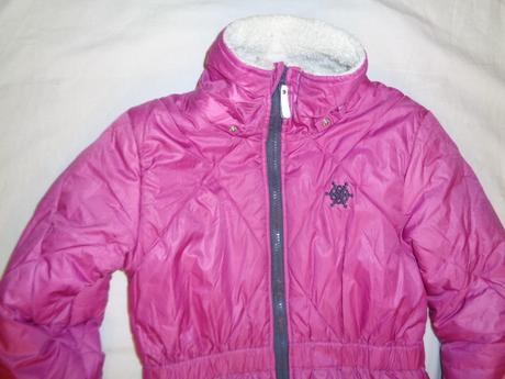 Luxusní fuksiová zimní prošívaná bunda name it, name it,152