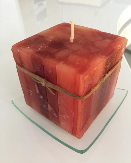 Skleněná miska pod svíčku, 