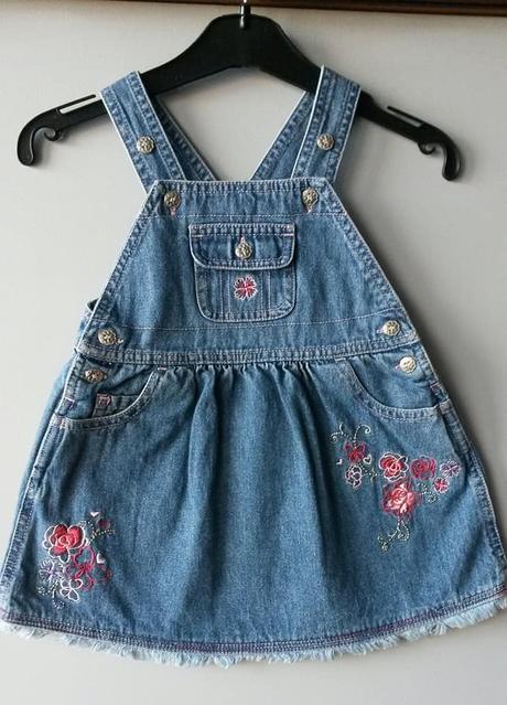 Džínové šatičky s výšivkami ladybird 3-6 m, ladybird,68