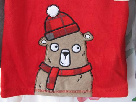 Chlapecká fleecová mikina s medvědem, st. bernard,104