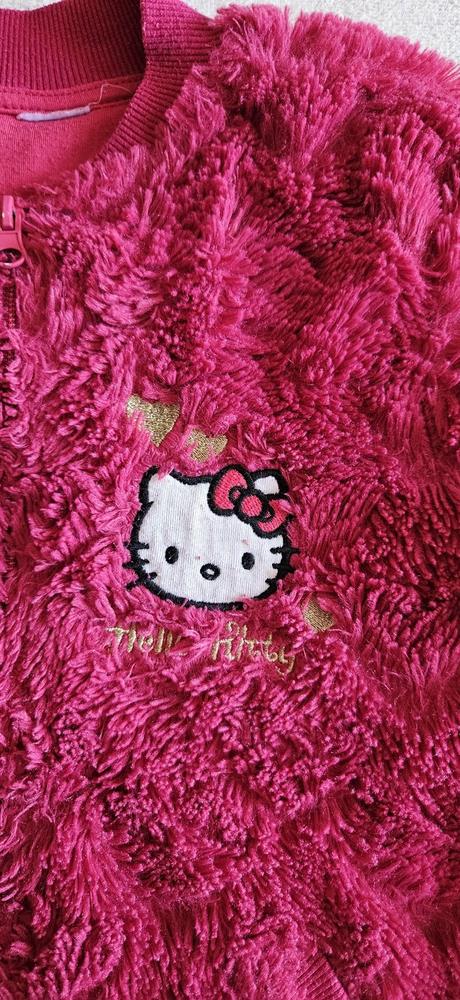 Dívčí teplá mikina, mikinka hello kitty, 128/134, disney,128