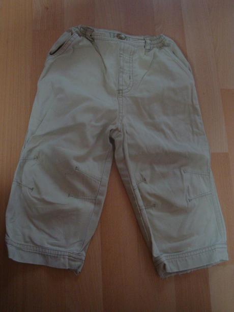 Kalhoty na jaro - světle béžové, 80
