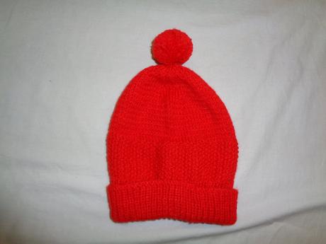Pěkný pletený červený kulíšek 110-122, 116