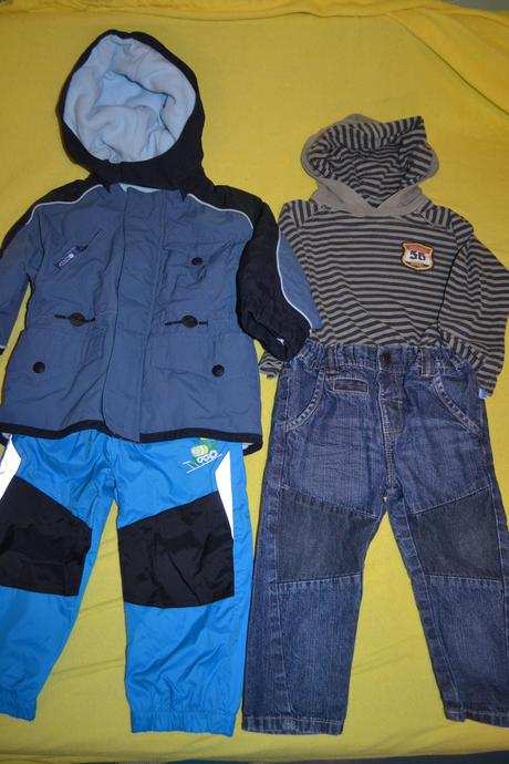 Zimní bunda next,2x kalhoty,triko v.86, next,86