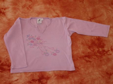 Tričko s kytičkami, palomino,104