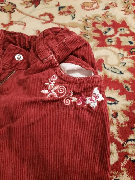 Manšestrové podteplené kalhoty, palomino,92