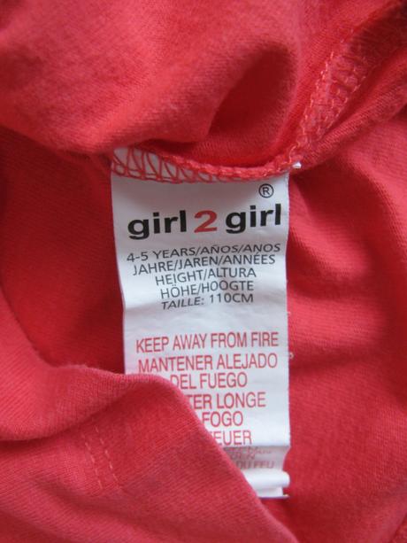 Červené bavlněné tričko, girl2girl,92