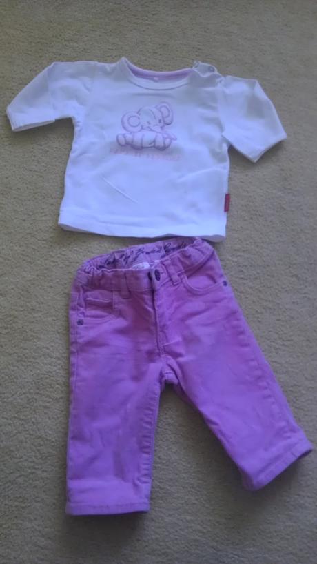 Manšestráky hm + tričko name it, h&m,62